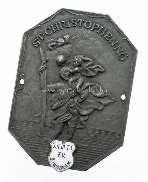 Ausztria Auto Motor T�ra Club Deutsch-Wagram / Szent Krist�f h�t�r�cs plakett